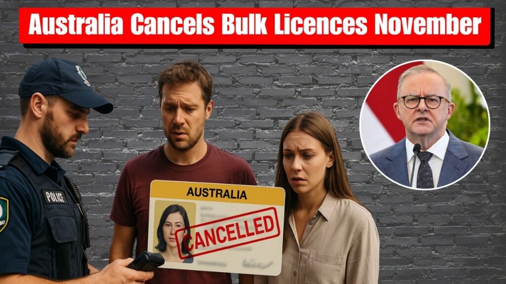 Australia Cancels Bulk Licences November